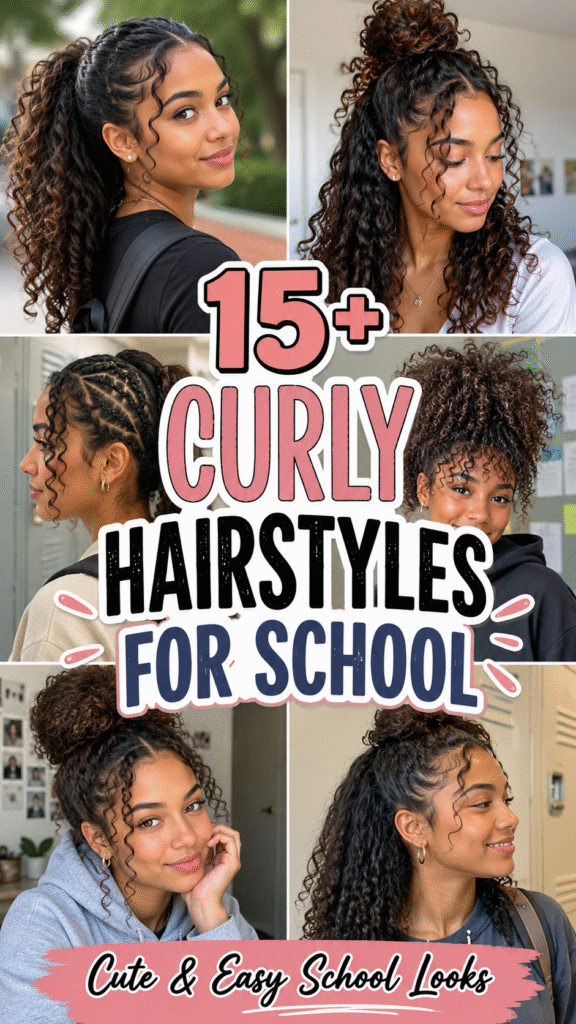 Curly Hairstyles For School