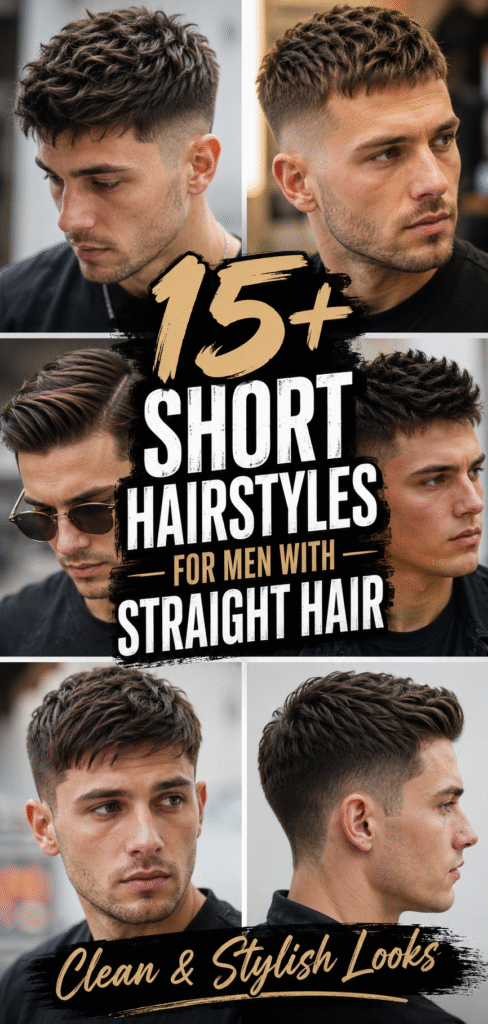 Short Hairstyles For Men Straight Hair