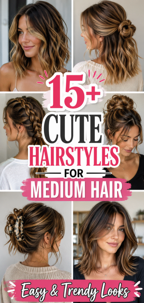 11+ Cute Hairstyles For Medium Hair!