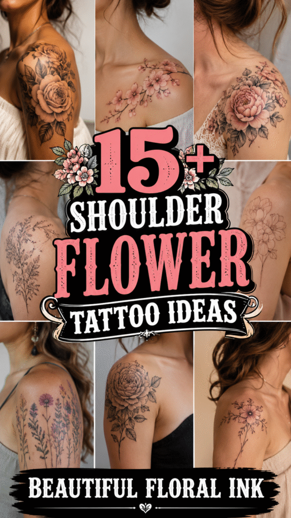 Shoulder Flower Tattoo