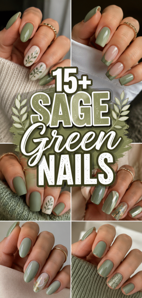 Sage Green Nails