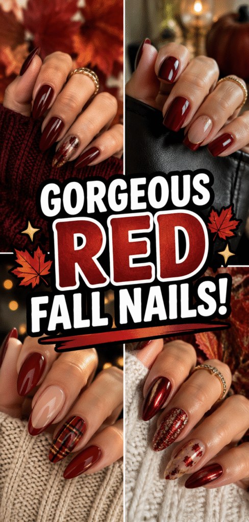 Red Fall Nails
