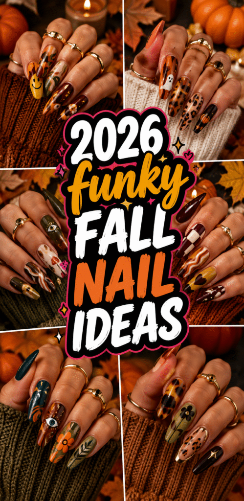 Funky Fall Nails