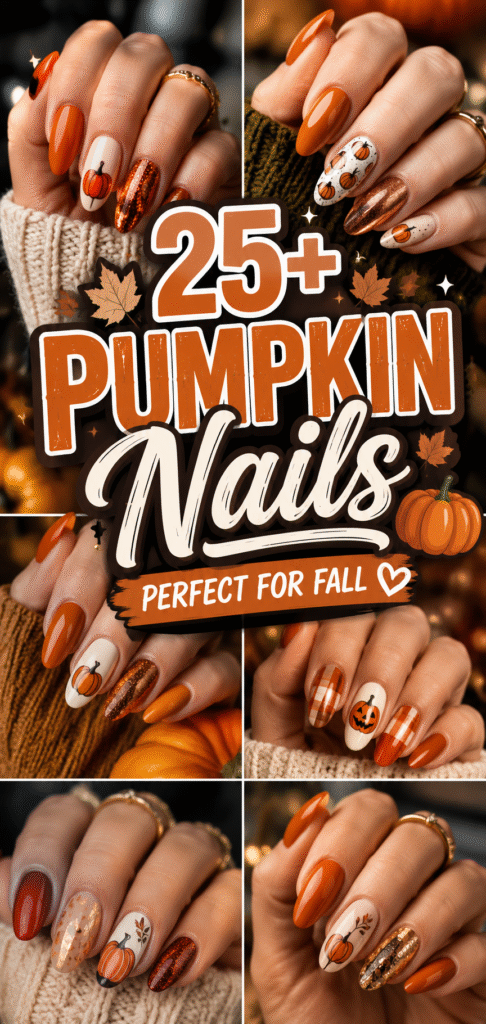 Pumpkin Nail Designs