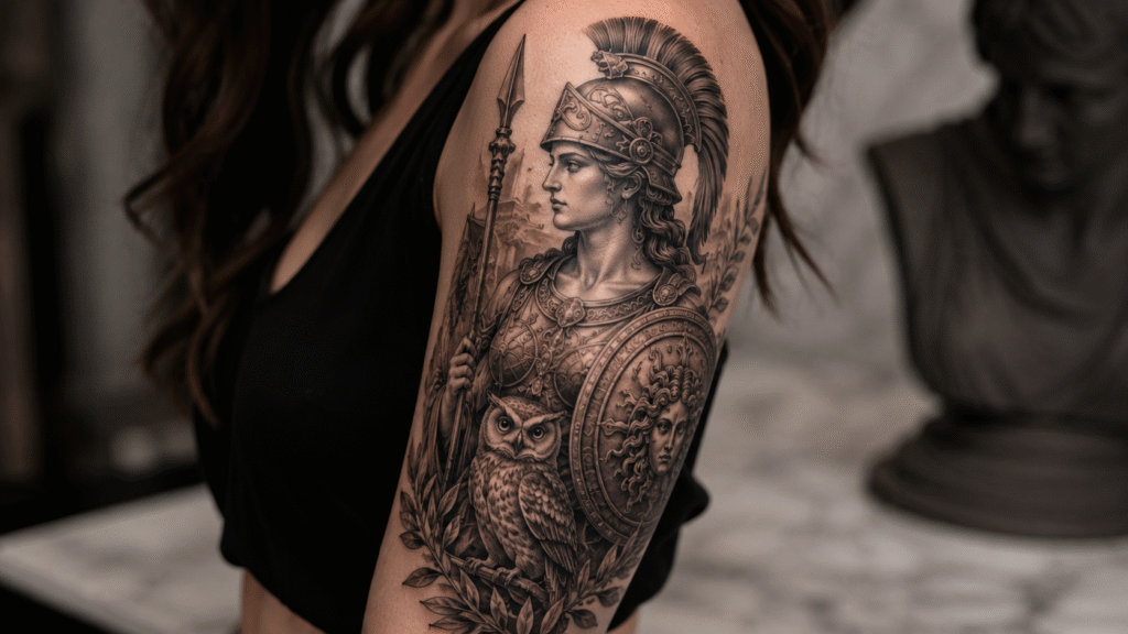 athena tattoo ideas