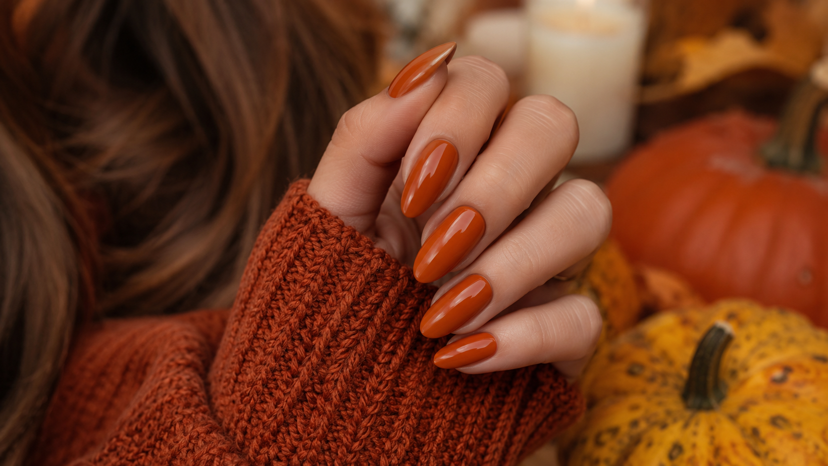 Burnt Orange Nails