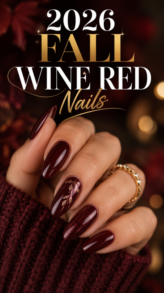 Wine Red Nails