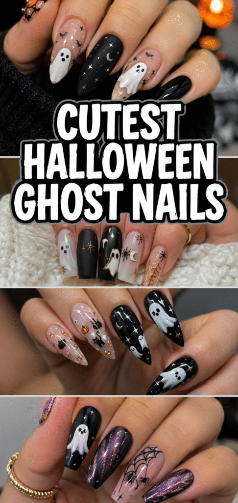 Halloween Ghost Nails