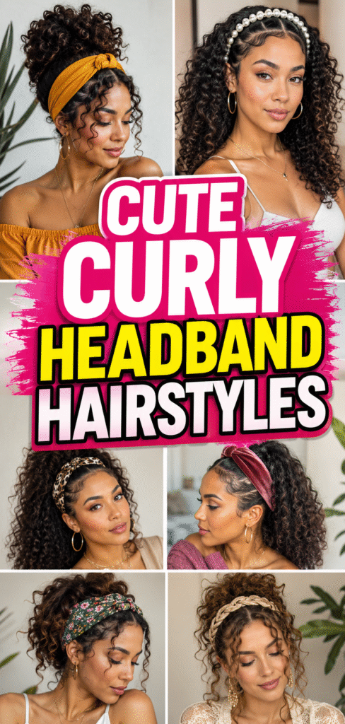 Curly Headband Hairstyles