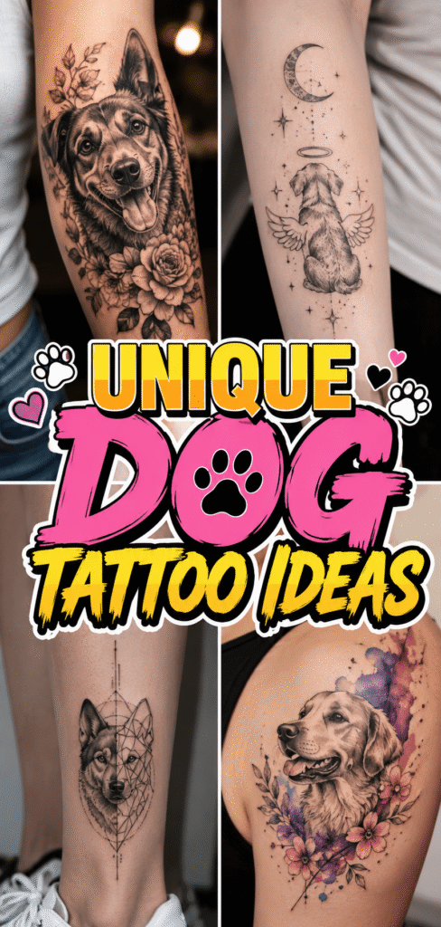 Unique Dog Tattoo Ideas