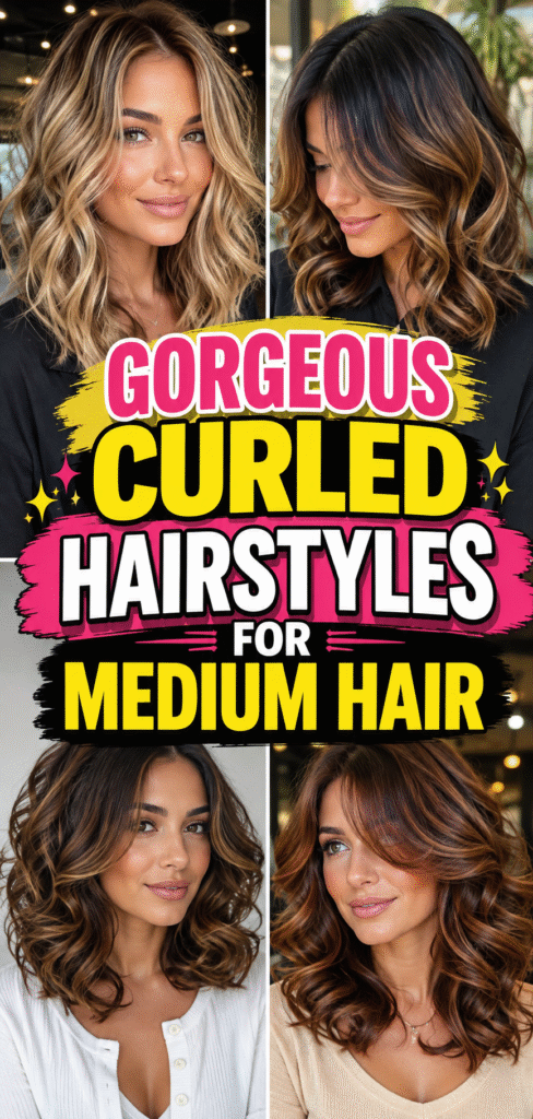 Curled Hairstyles for Medium Hair