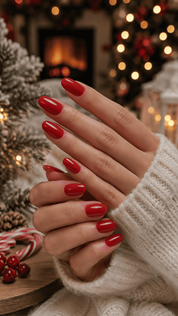 basic christmas nails