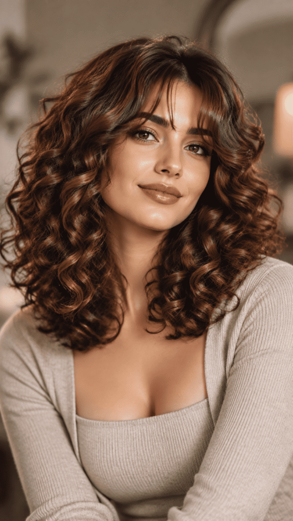 curly hairstyles for medium hair, from loose waves to updos and shag cuts, plus tips to choose the right style for your curl type.