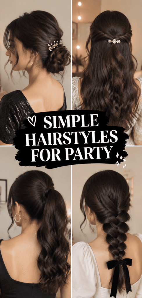 simple hairstyles for party