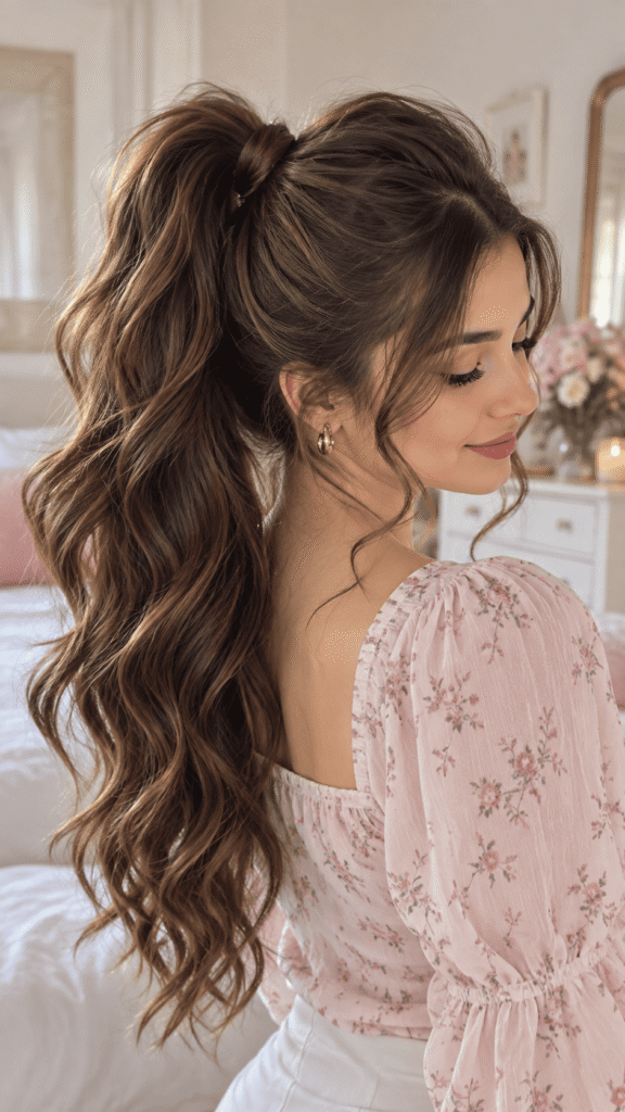 high ponytail hairstyles