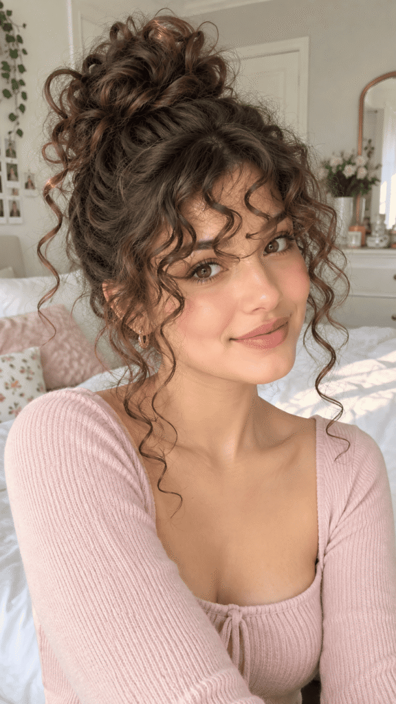 Curly Bun Hairstyles