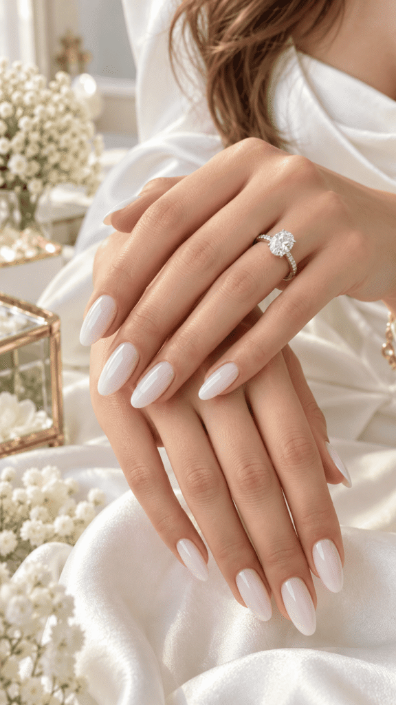 Classy Engagement Nails