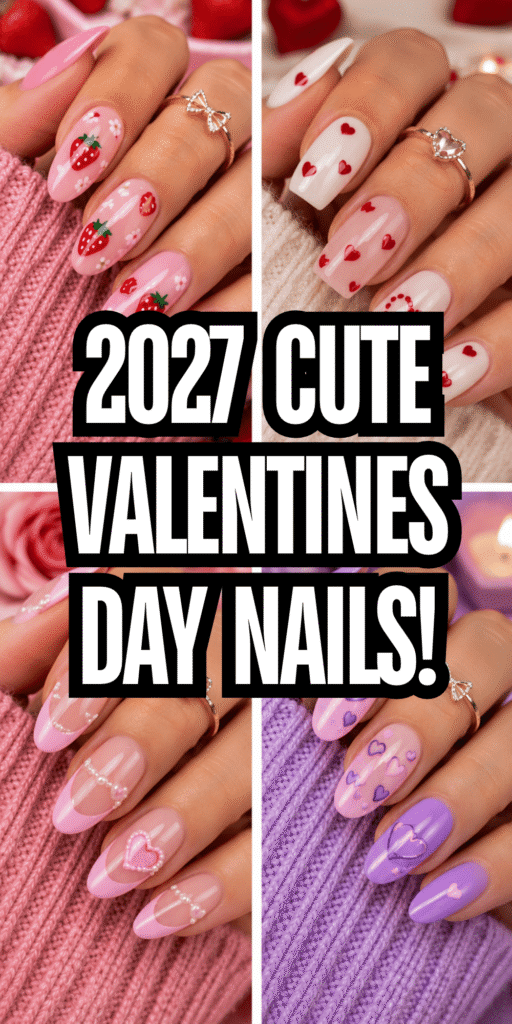 Cute Valentines Day Nails